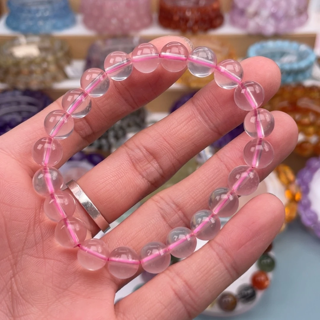 水晶手链未镶嵌粉水晶