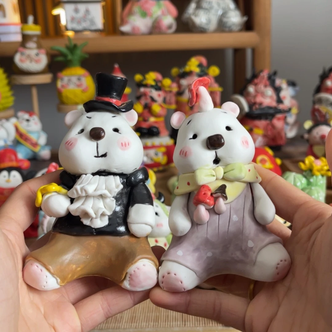 【闪购商品】摆件达*兹景德镇陶瓷手作