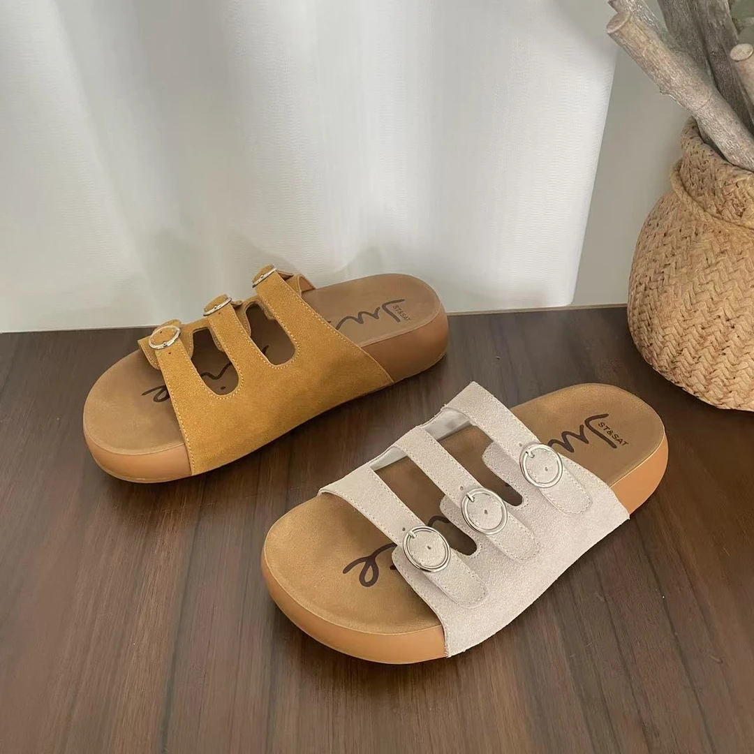 夏季舒适百搭六六家半拖1116