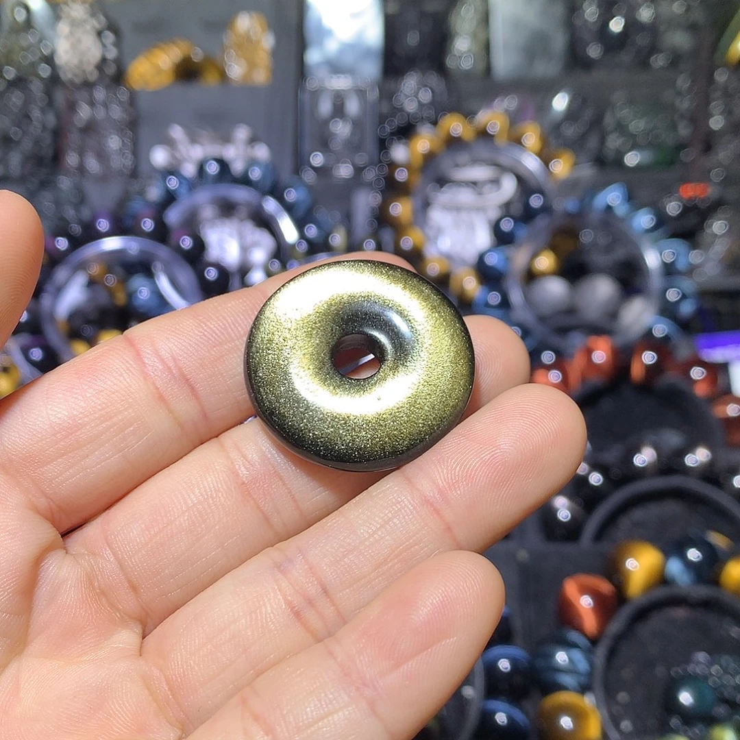 黑曜岩未镶嵌颈饰