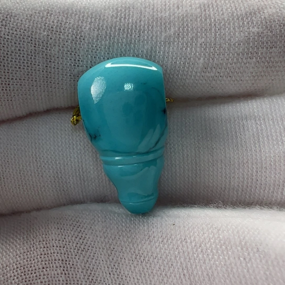未镶嵌绿松石三通10.9mm