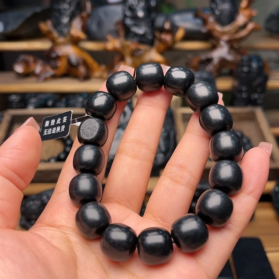 和田玉（墨玉）手链未镶嵌x****y