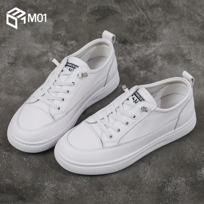 M01高档时尚小白鞋女2025春夏季新款鞋子女百搭爆款运动休闲板鞋