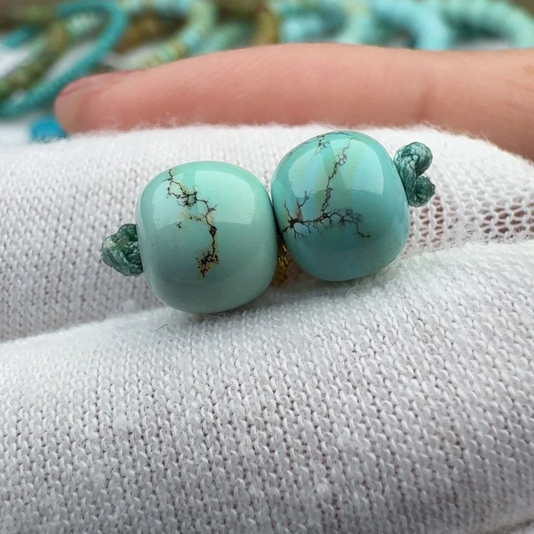 绿松石珠宝奇石未镶嵌舍**心