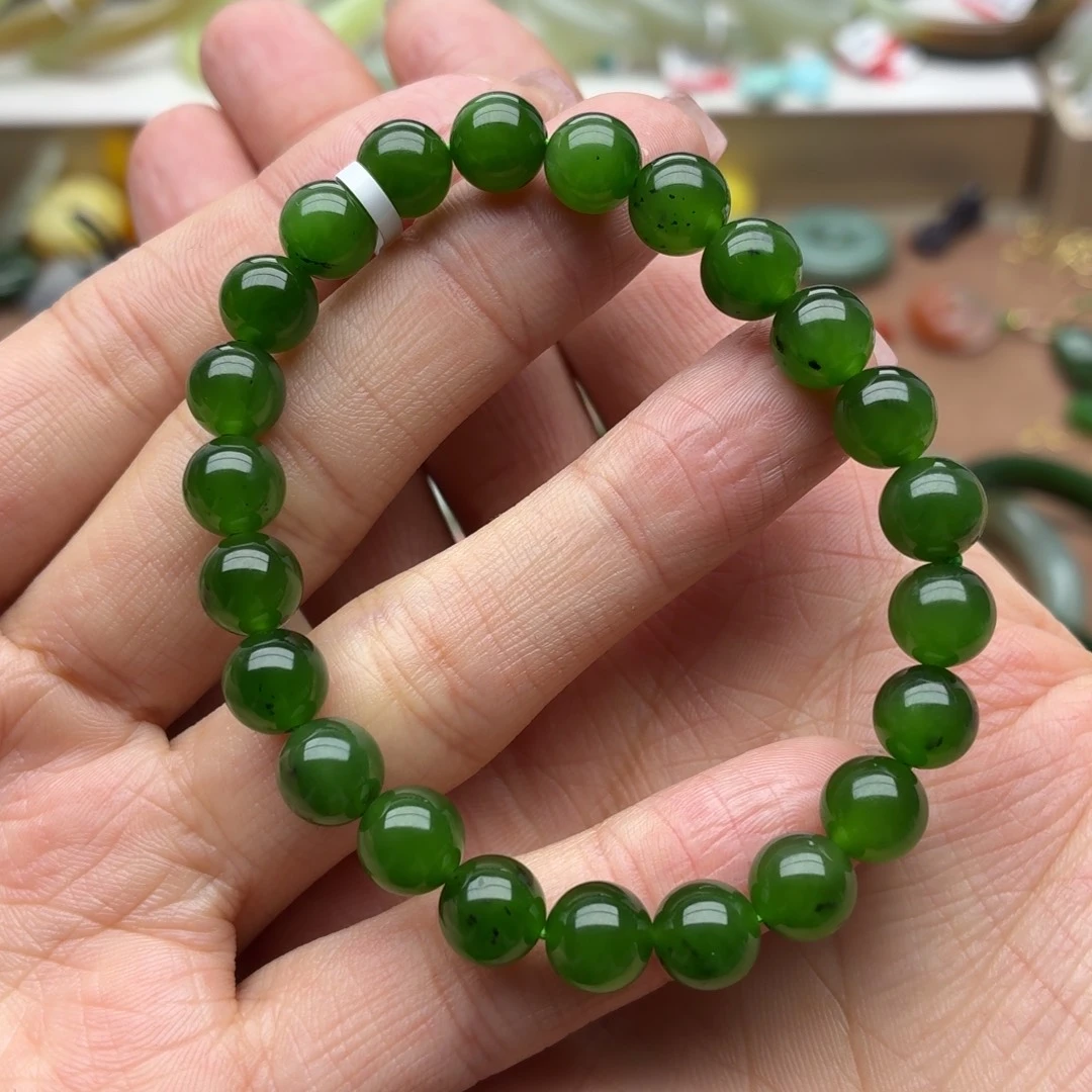 和田玉未镶嵌手链卡8