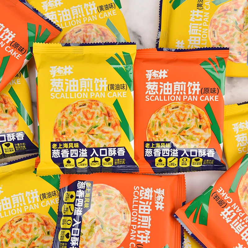 哥布林老上海风味葱油煎饼饼干零食小吃整箱薄脆开袋即食黄油原味