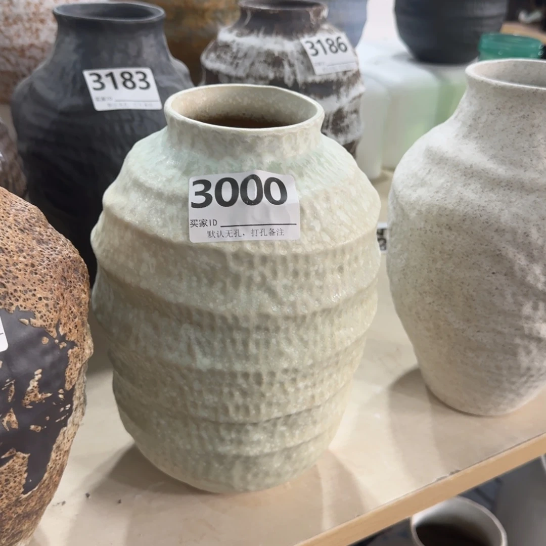 小***豆摆件景德镇花瓶编码3000高28口8默认无孔