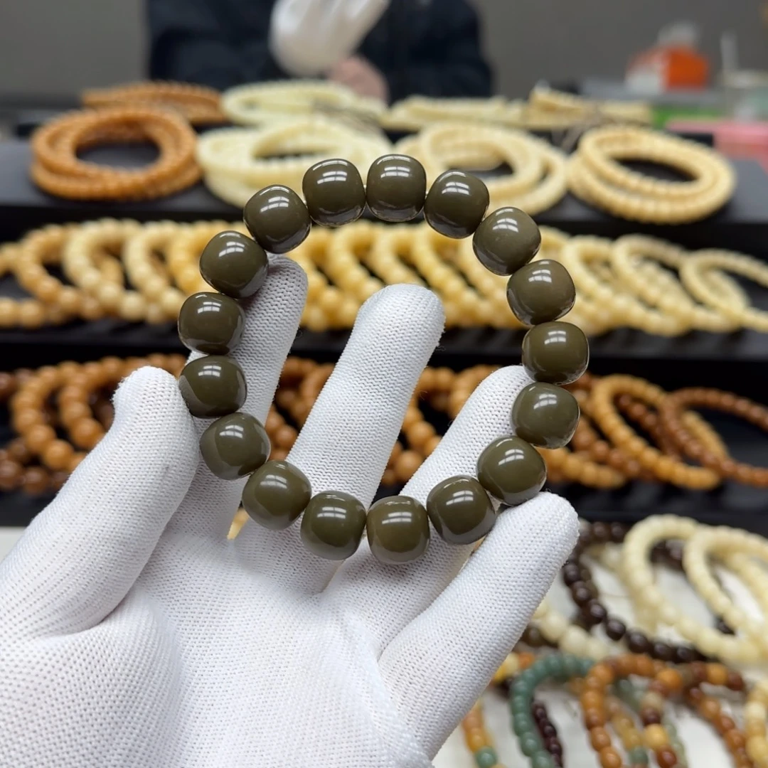 菩提根/象牙果手串13×14 5年 鬼工