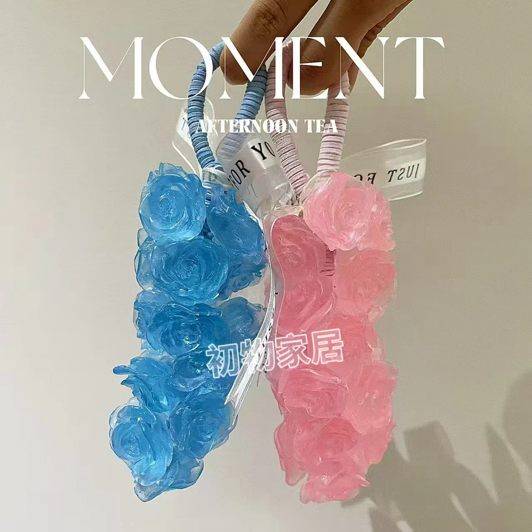 水晶玫瑰香皂仿真留香挂件伴手礼送礼生日礼物手工皂沐浴