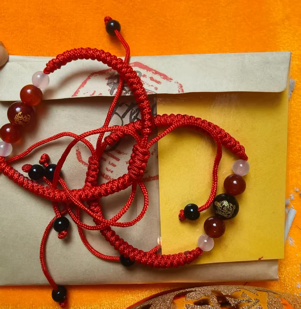 2026年马年十二生肖手工红绳加手绘贴纸套装