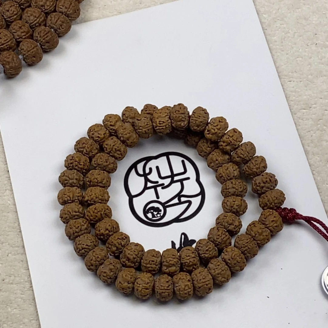 金刚菩提手串平头细纹双圈