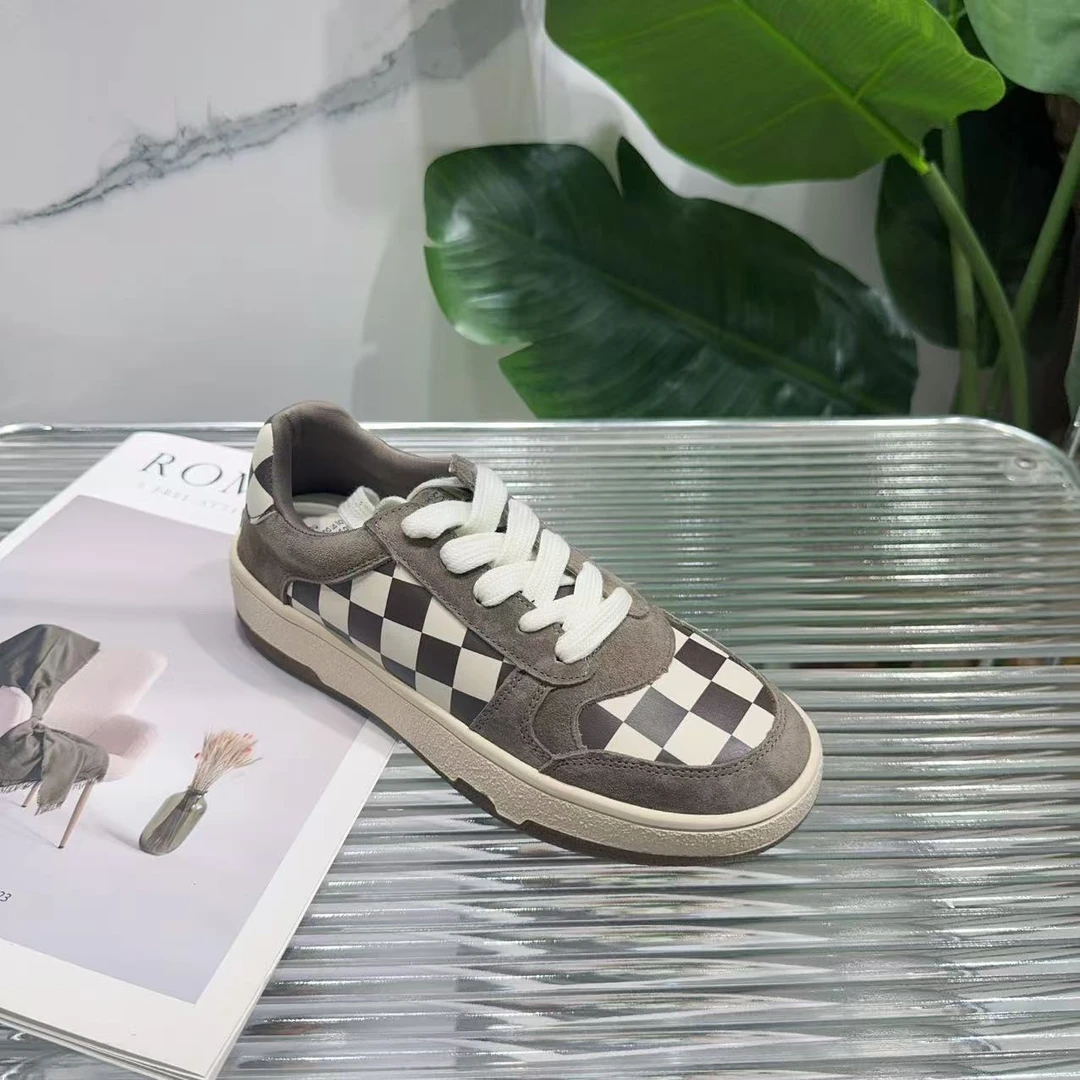 秋季新款百搭厚底复古休闲运动德训鞋小白鞋T8A102