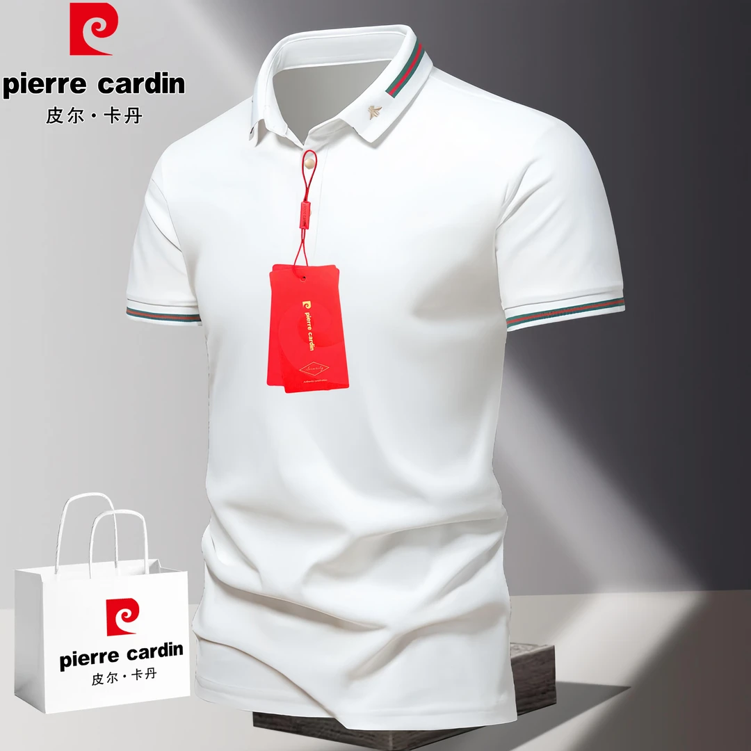 皮尔卡丹高档半袖Polo杉男士夏季新款商务休闲ins潮流短袖翻领T恤