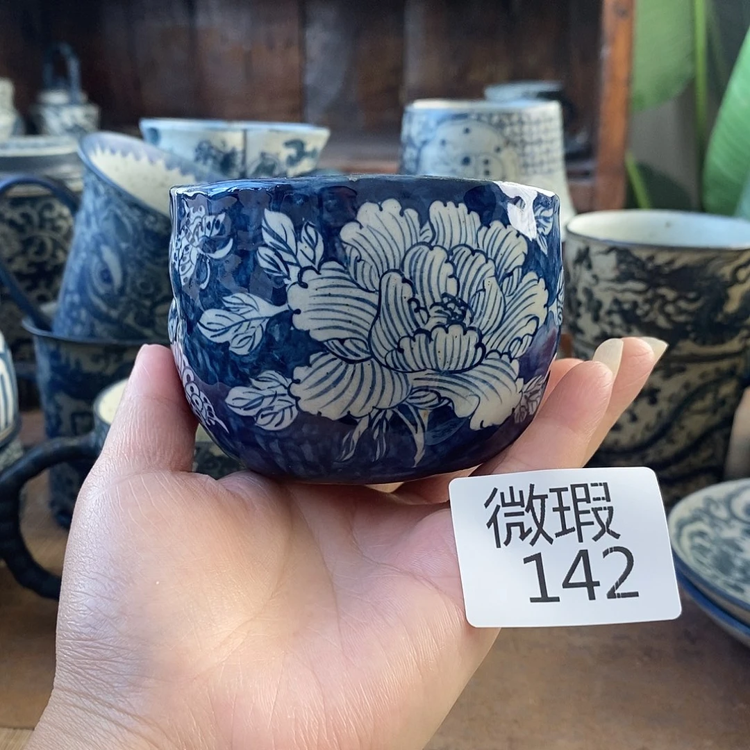 手工手绘青花高温陶瓷