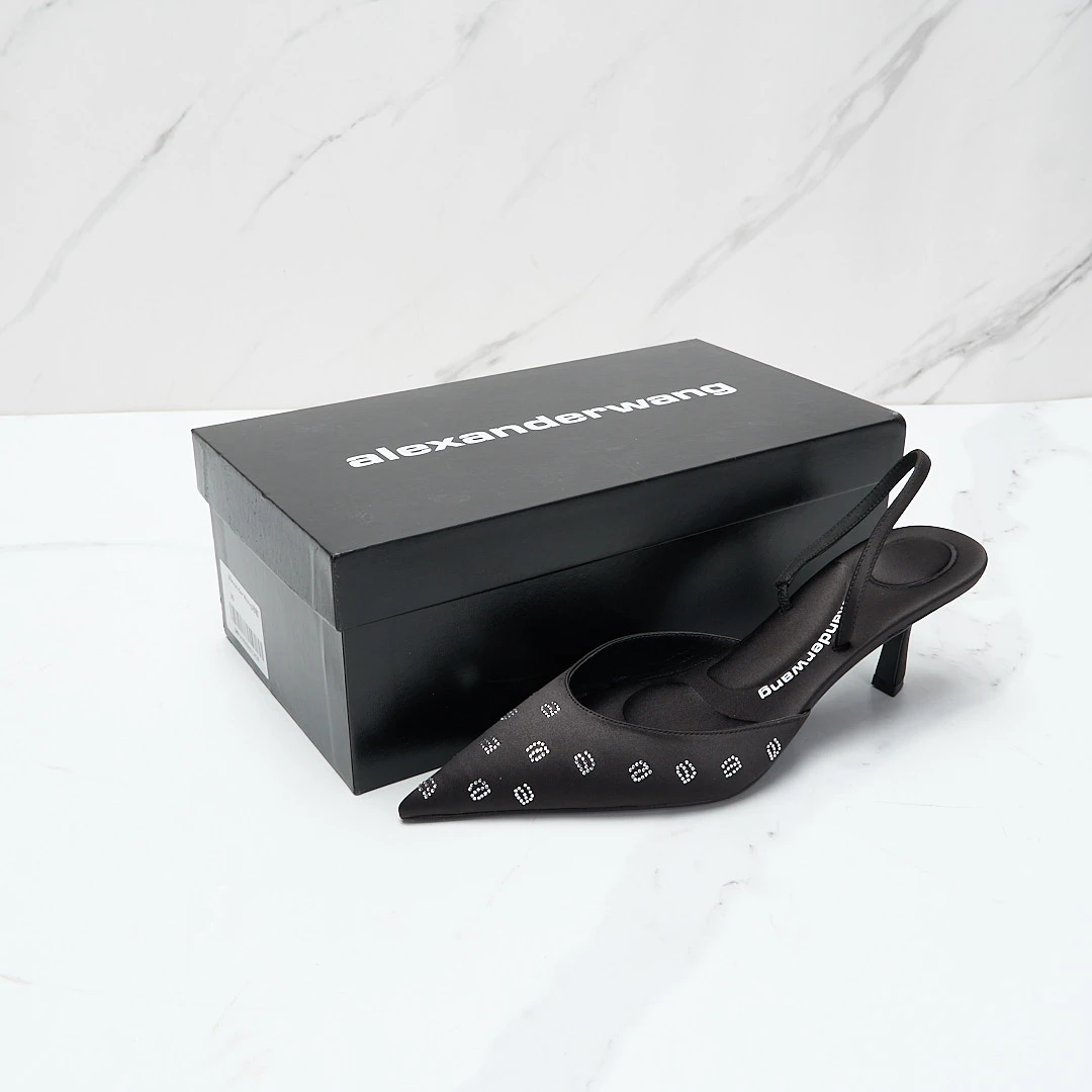 Alexander Wang女士水钻尖头高跟鞋/AGGS00724