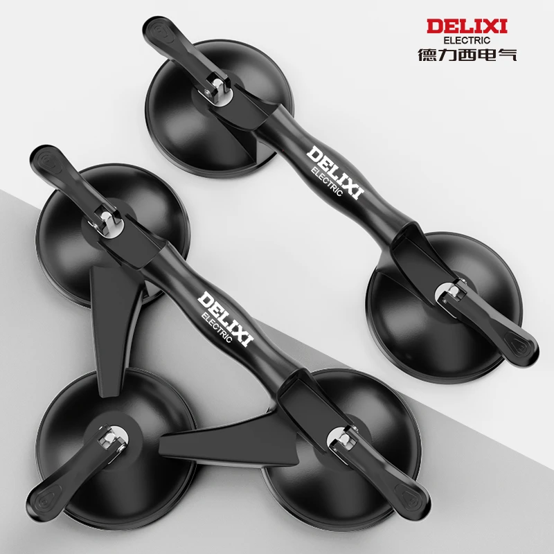 德力西玻璃吸盘强力重型贴瓷砖地板真空小吸提器安装专用搬运工具