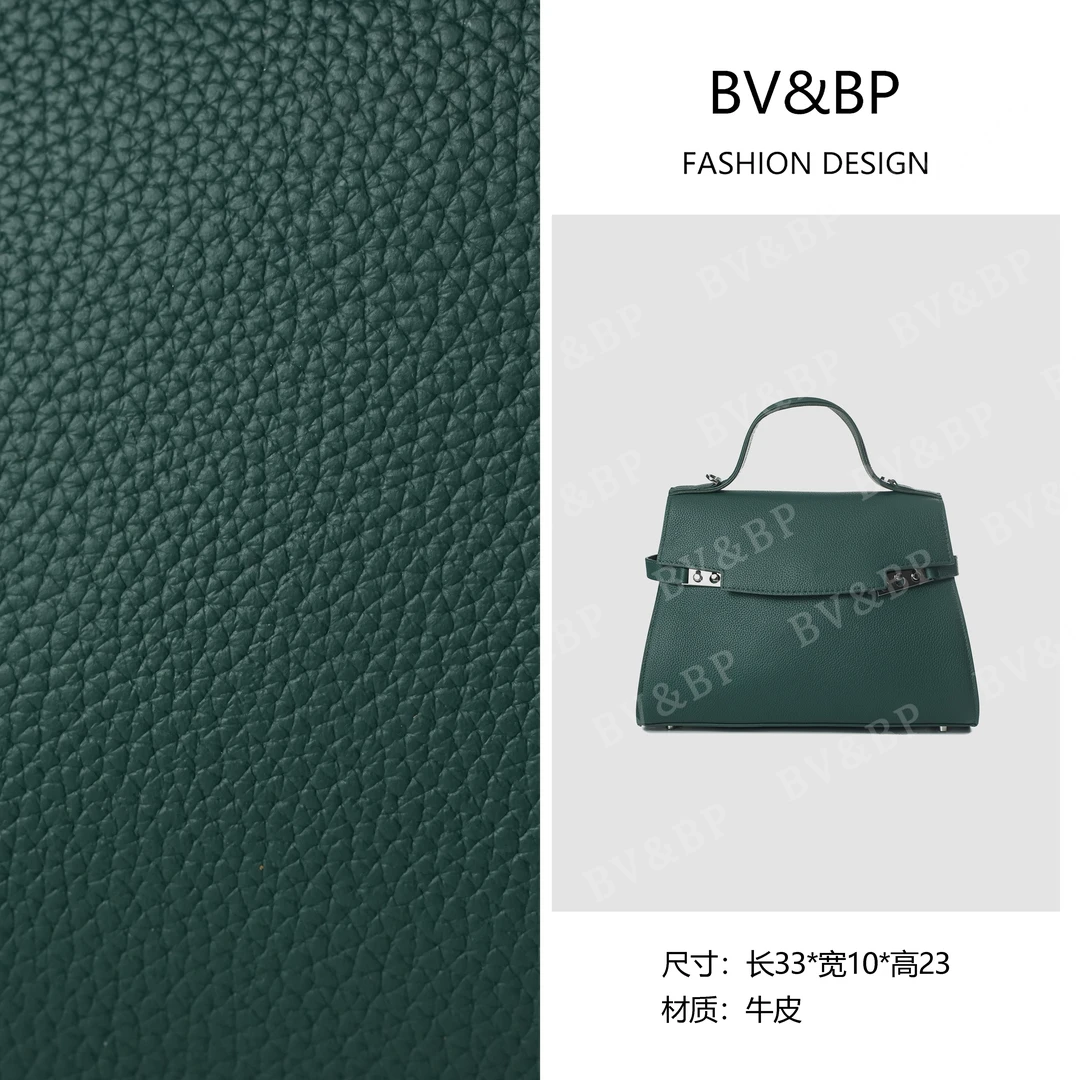 BV&BP· 原创设计 真皮高定手提单肩包  BV66035-绿色