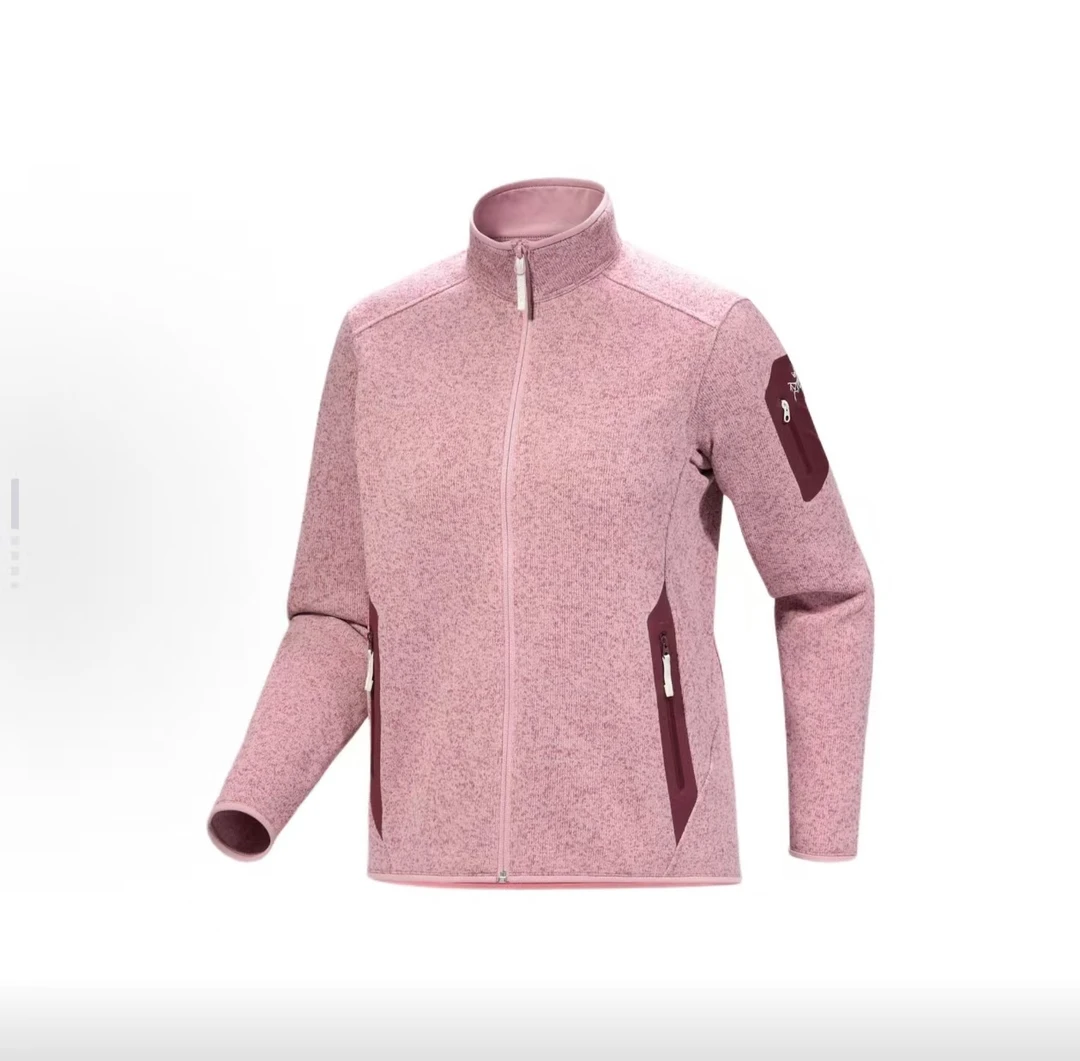 COVERT CARDIGAN 纯色拉链立领抓绒长袖飞行员夹克 女款