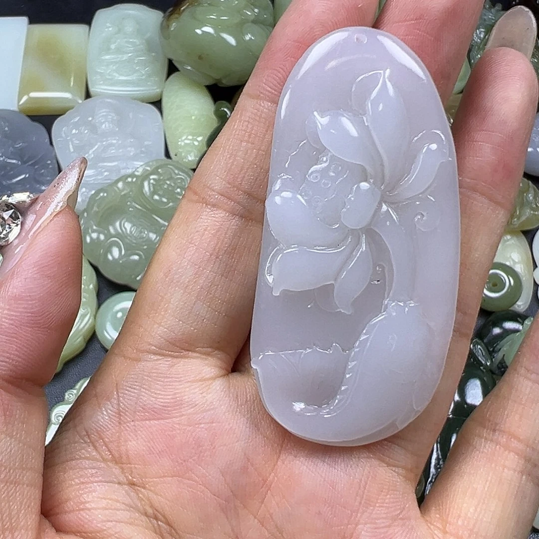 和田玉未镶嵌吊坠(不含链)