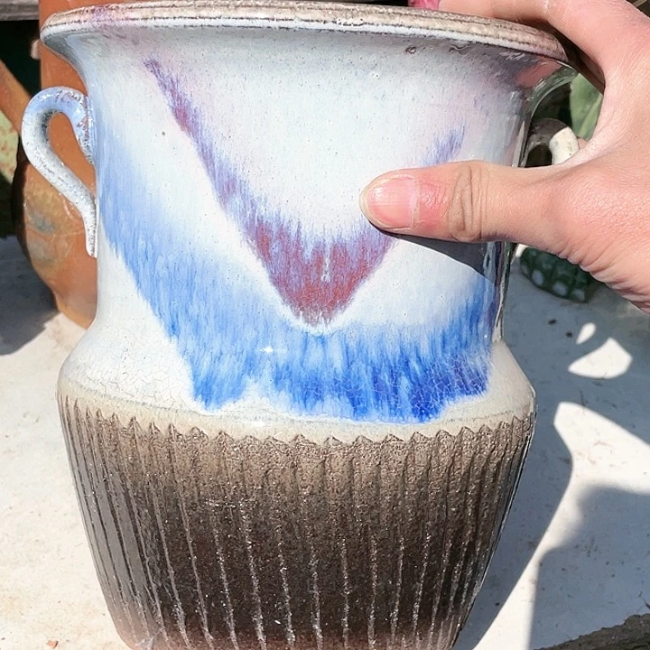 紫砂花盆瑕疵20.22花盆