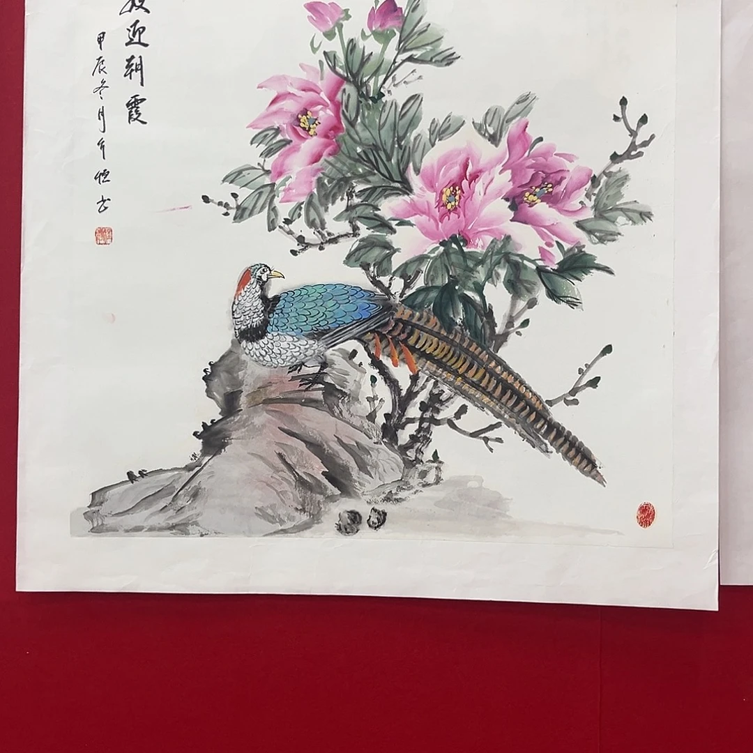 骑***行国画绘画作品多次参加全国