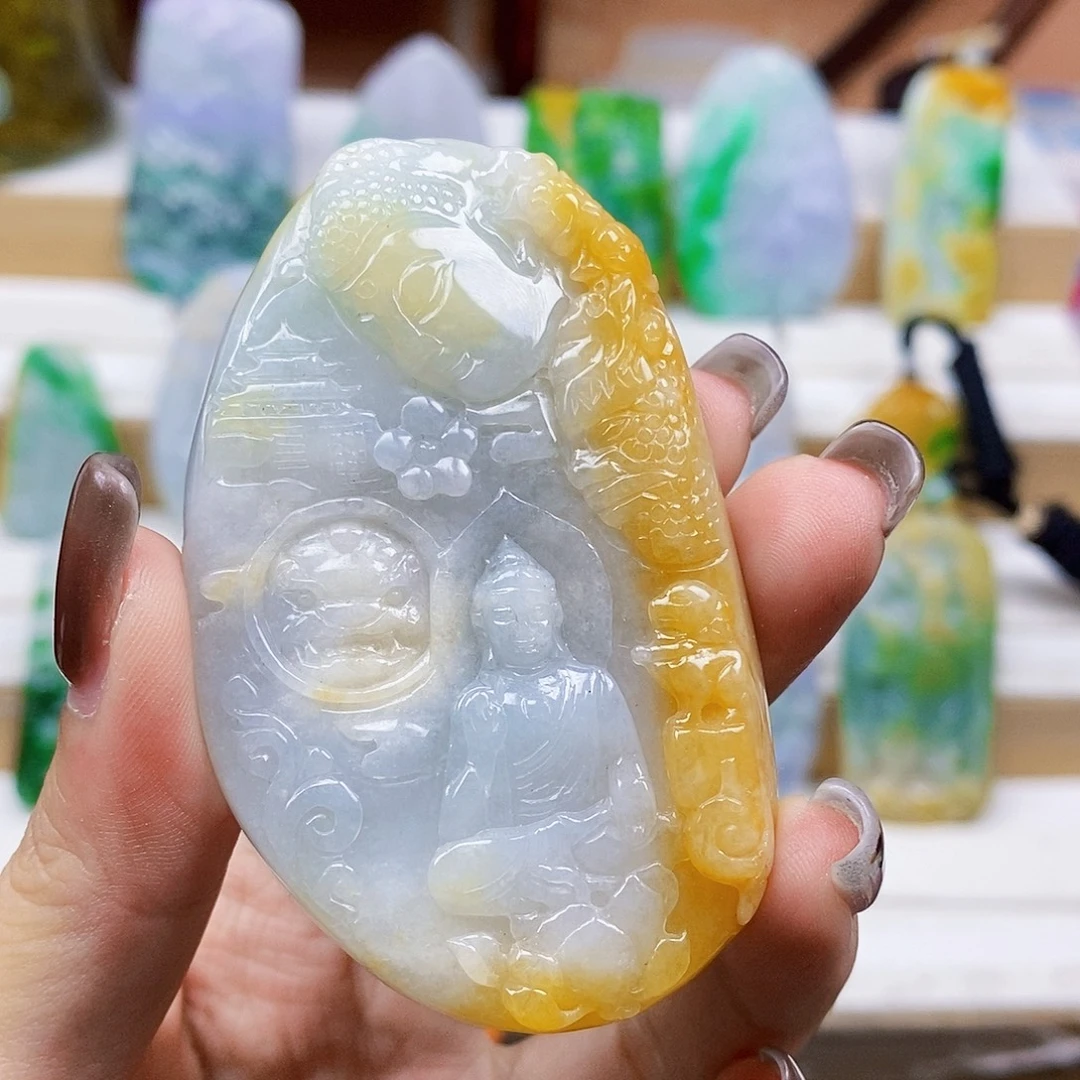 定制翡翠未镶嵌天然翡翠A货
