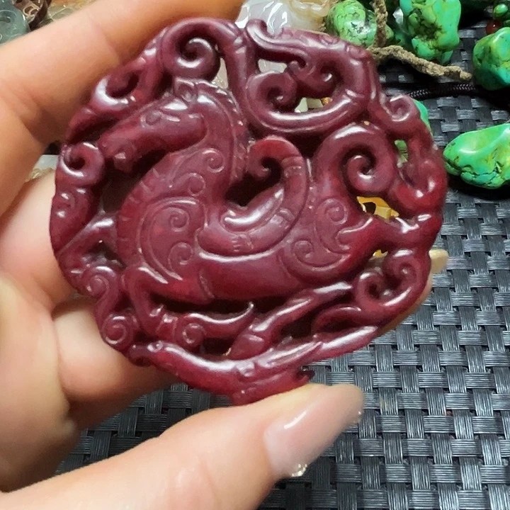 紫金钵盂菩提吊坠