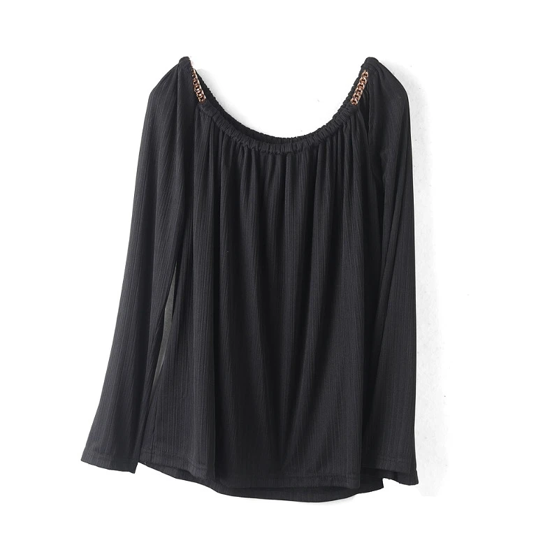 27801【然系列】小众镂空百搭雪纺衫231RDSY054