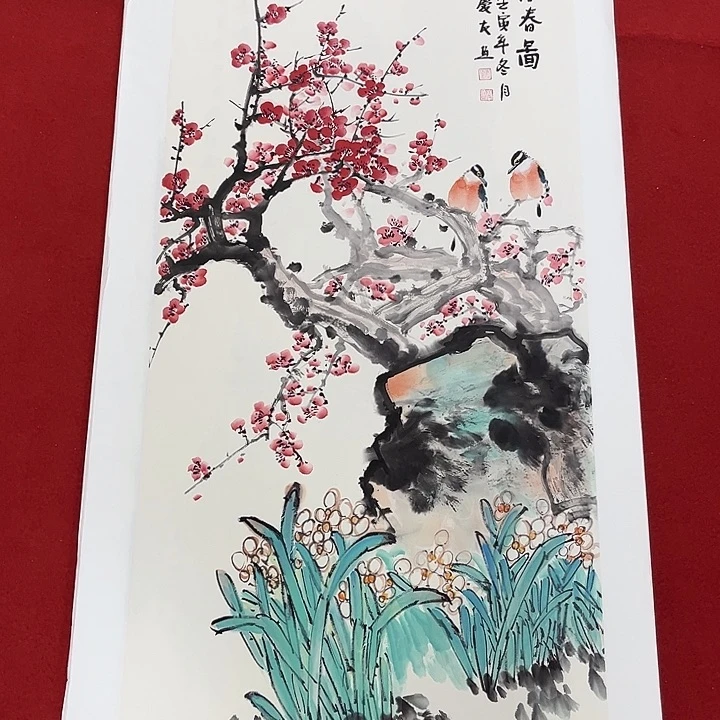 国画手绘图是真的美呀我