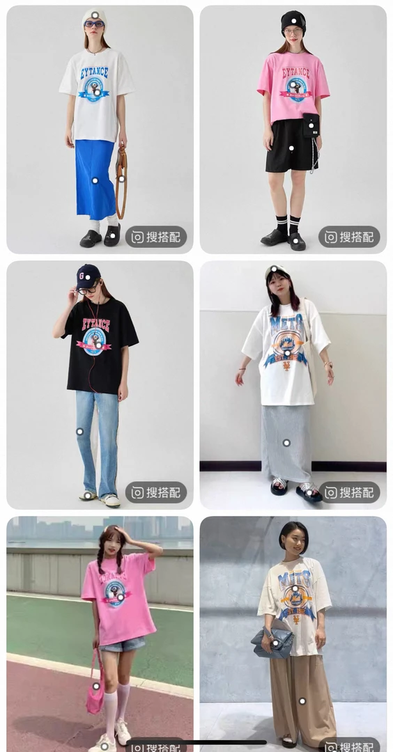 934-撤柜潮牌夏季短袖t恤女韩版宽松大码纯棉半袖上衣中长款ins潮