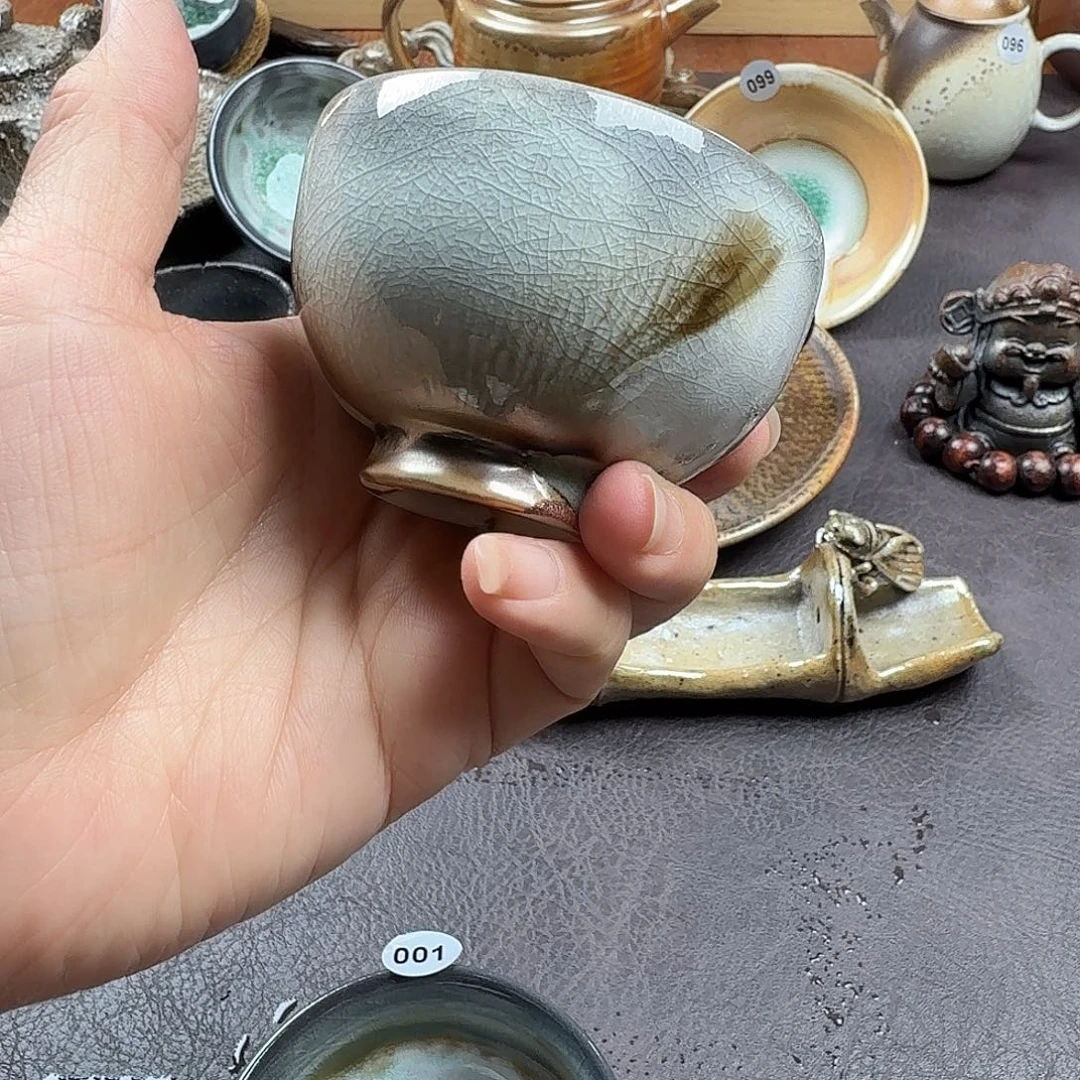 复古手工柴烧主人杯