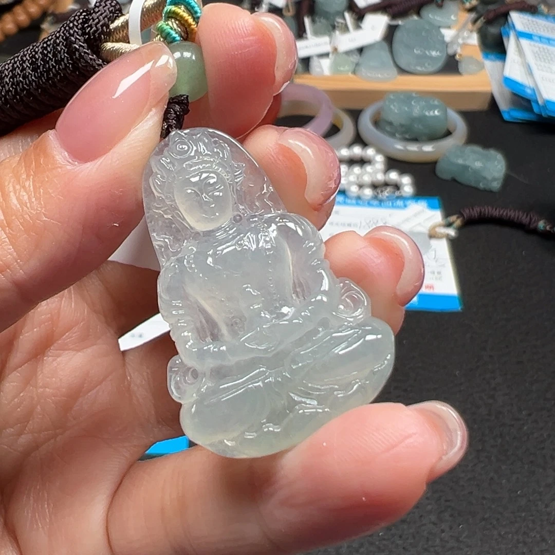 翡翠未镶嵌颈饰天然A货缅甸翡翠