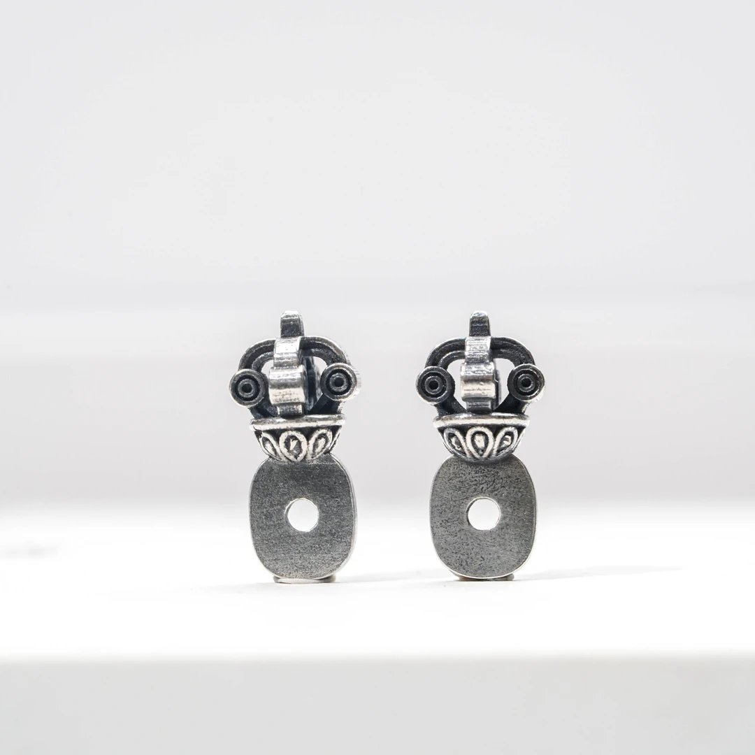 925银银制品 【启承严选】925银 金刚杵 侧挂 QC08