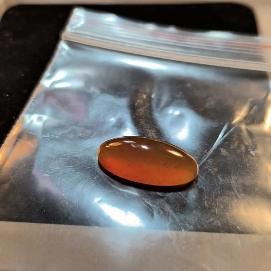 伽***蓝石英岩玉未镶嵌戒面