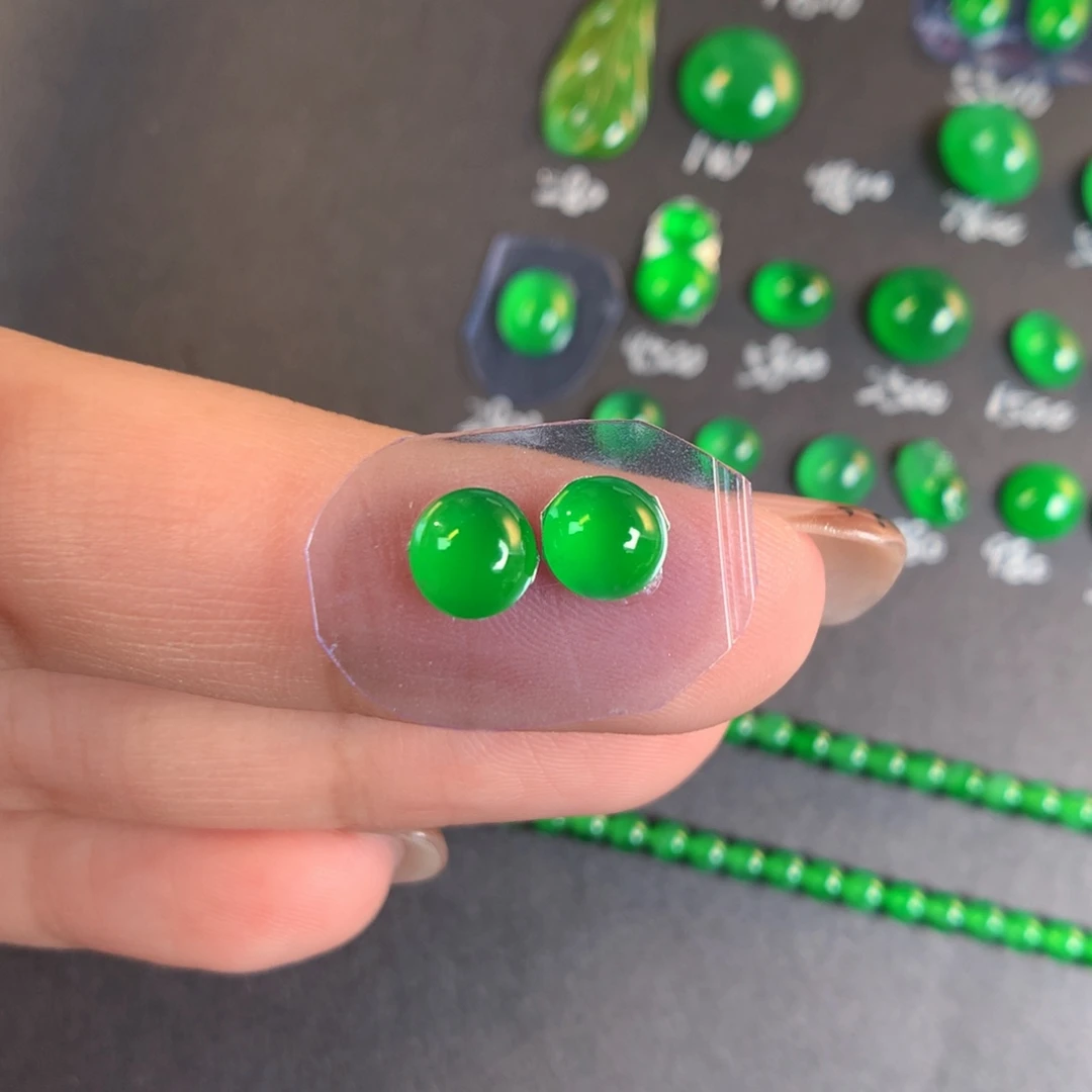 翡翠散珠翡翠5.95-3.38