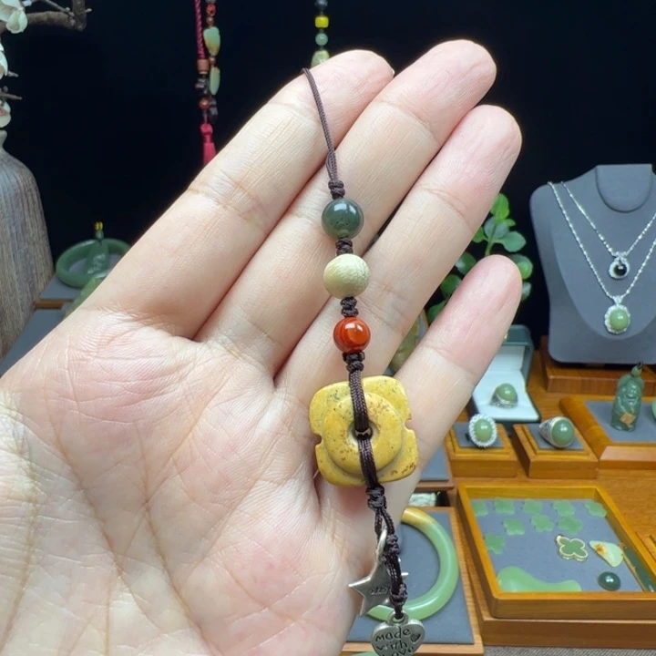 岫岩河磨玉（透闪石质玉）未镶嵌包链