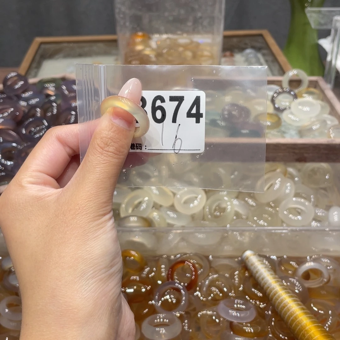 玛瑙/玉髓未镶嵌戒指674