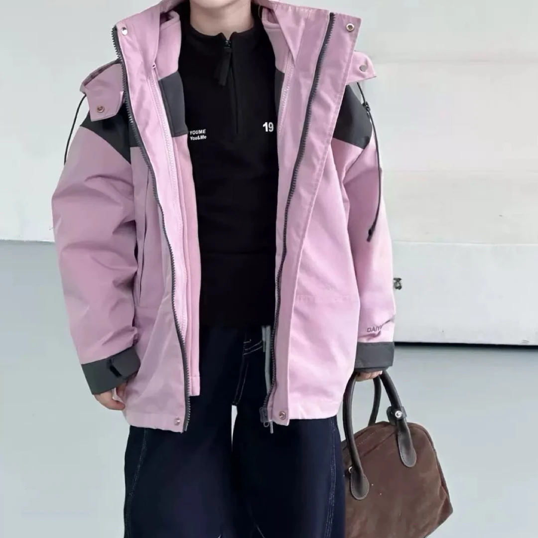 冬款保暖三合一冲锋衣外套62230