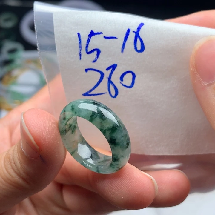 未镶嵌戒指翡翠戒圈