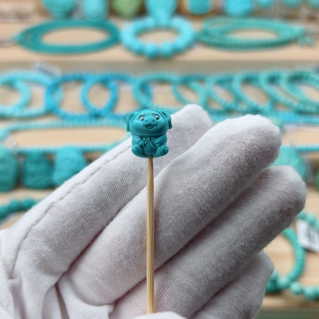 未镶嵌绿松石珠宝奇石