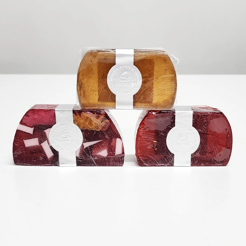 【洗澡3只装】摩瑟DP【三色大理石纹精油皂】LKDF花瓶摆件玻璃花盆