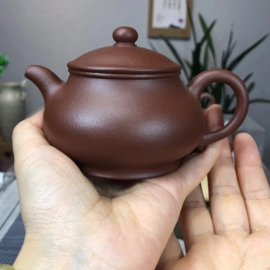 茶壶紫砂底槽清潘壶170cc