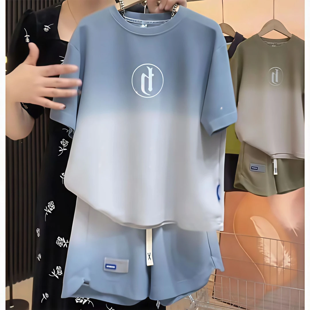 2025儿童装男童潮流运动服洋气新款中大童男孩网红夏季宽松速干衣