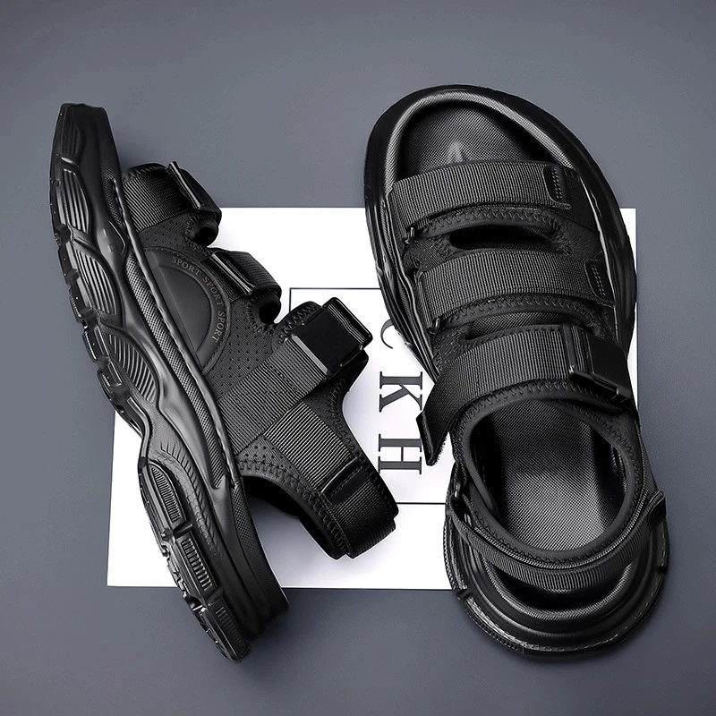 HG凉鞋男夏季2025潮流凉鞋新款耐磨男士软底沙滩夏季男款耐磨凉鞋