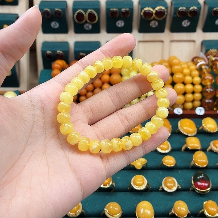 琥珀未镶嵌手链精品
