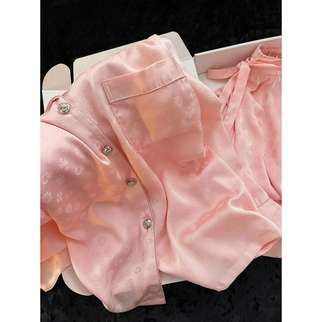 【DXMJ大梦想家】高级感冰丝长袖睡衣女春夏新款出门长裤套装家居服