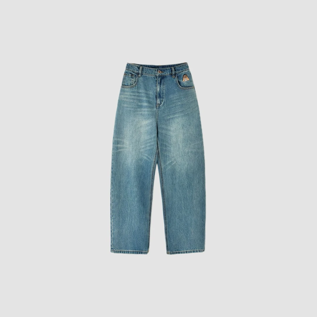 【布来熊】原单带标，秋冬新款，高腰窄版小弯刀版女款牛仔裤- 81339