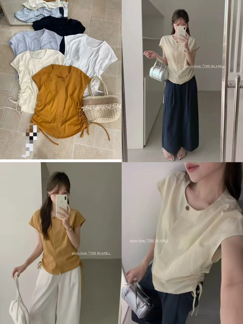 杨茹家7291气质小衫夏季显瘦