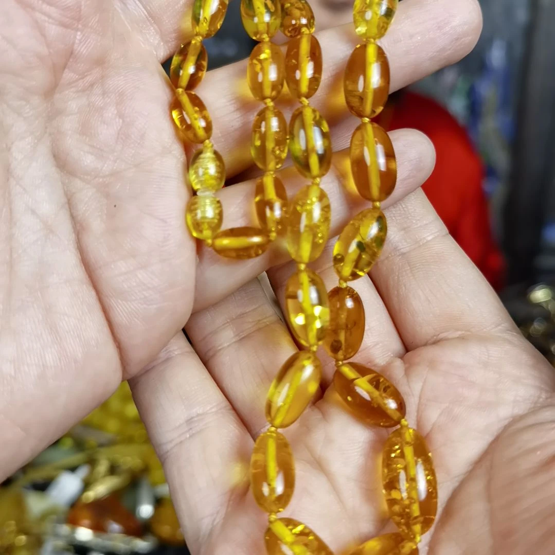 琥珀颈饰未镶嵌多样性发货