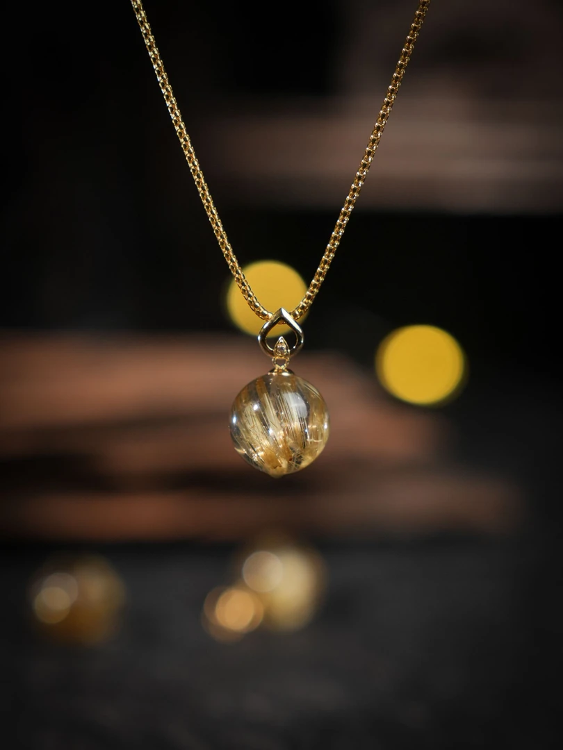 水晶吊坠（不含链）-18K金-LKQ10-JM|BSJ5